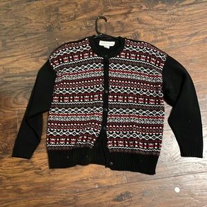 Norton McNaughton Vintage Pattered Cardigan